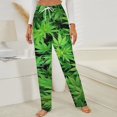 thumbnail image 3 of Leaves, Bud, Leaf, Tree Winter Female Pants Flannel High Waist Women Pants Lady Warm Straight Leg Plush Trousers, 3 of 7