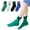 Green, variant on Akiihool Socks Boys Kids No Show Socks Cotton Liner Low Cut Sock for Boys Girls Toddler Thin 10 Pack Solid Color White Summer (Green,9-12 Years)