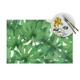 thumbnail image 4 of YFYANG Washable Heat-Resistant Placemats, 70% PVC/30% Polyester, Green Leaf Texture Kitchen Table Mat, 12" x 18" 1 Piece, 4 of 6