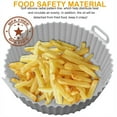 thumbnail image 2 of FLORAPELL Reusable Silicone Air Fryer Liners, 7.5'' Diameter, Gray, 2 of 5