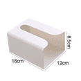 thumbnail image 2 of Caja de pañuelos de cocina, cajón montado en la pared, soporte para papel higiénico, caja de almacenamiento de papel higiénico, caja de pañuelos montada en la pared, sin necesidad de perforar, 2 of 6
