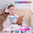 TRAHOOKUUBELAA 5.3 Bluetooth Cat Headphones for Girl,Lighting Up