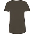 thumbnail image 2 of B&C - Camiseta de algodón orgánico manga corta con cuello en v modelo Favourite para mujer (Caqui), 2 of 2