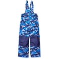 thumbnail image 1 of Boys' Water-Resistant Snow Bib, Blue, Camo, Large, 1 of 2