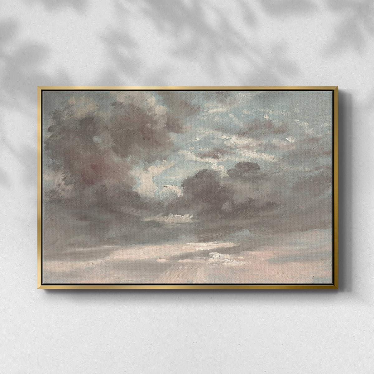 Vintage Landscape-CCXXXV By Wexford Home Framed in Gold Wood Gallery Wrapped Canvas 25 in. x 37 in.