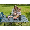thumbnail image 6 of EVER ADVANCED Lightweight Foldable Aluminum Camping Table, Black, 6 of 7