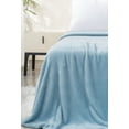 thumbnail image 5 of Mellowdy Plush Blanket - 320GSM Queen Blanket for Couch, Bed (Winter Blue, 90x90 inches), 5 of 7