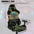 thumbnail image 2 of SCRAWLGOD Dragonfly Leaf Stars Moon Print Black Set of 4 Gaming Chair Covers Slipcovers with Armrest Covers Computer Chair Cover Soft Stretch Gamer Chair Cover Cat Scratch Proof, 2 of 7