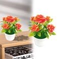 thumbnail image 1 of Artificial Potted Orange Potted Lifelike Artificial Plastic Simulation Flowers Pot For Home Flowers For 1*Simulation Potted Plant, 1 of 9