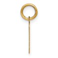 thumbnail image 2 of 14k Yellow Gold Small Size Letter P Initial Block Pendant, 2 of 4