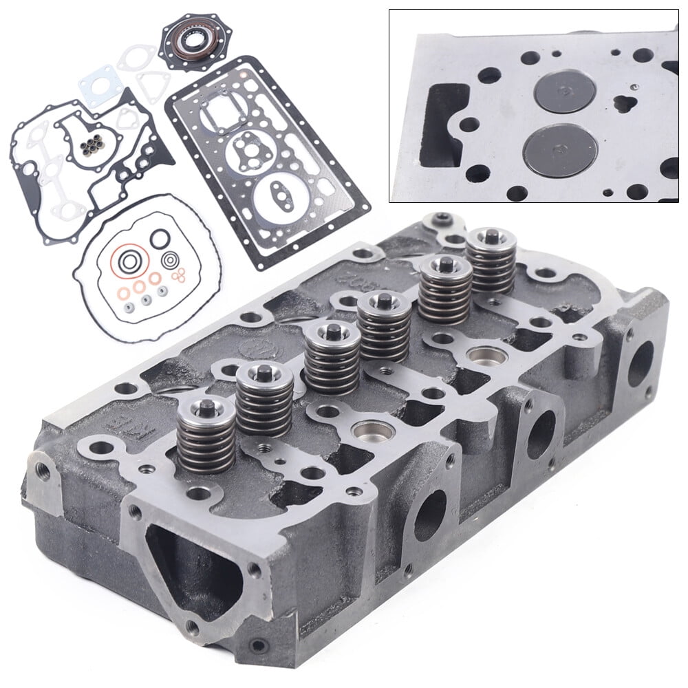 For Kubota RTV900 Engine D902 Direct Replacement Complete Cylinder Head W/ Valves & Full Gasket Kit Silver