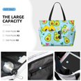 thumbnail image 3 of Balery Cartoon Avocado Beach Travel Bag - Water-Resistant, Large Capacity Lightweight Tote with 7 Pockets for Women and Men - Perfect for Beach, Pool, Gym, and Travel, 3 of 7