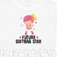 thumbnail image 4 of Inktastic Future Softball Star Girl Girls Toddler Dress, 4 of 5