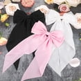 thumbnail image 7 of LQQBOX Hair Bows for Girls and Women - 3 Pcs Ribbon Hair Accessories in Black, White, and Pink, 7 of 7