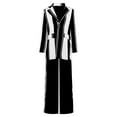 thumbnail image 4 of UAMVSH 2 Piece Blazers Outfits for Women Baggy Striped Color Block Jackets Palazzo Wide Leg Pantsuits with Pockets Lapel Business Dressy Sets(XX-LargeWhite), 4 of 5