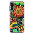 thumbnail image 1 of MUNDAZE Samsung Galaxy A13 Shockproof Clear Hybrid Protective Phone Case Neon Psychedelic Indie Hippie Sunflowers Cover, 1 of 5