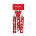 thumbnail image 2 of Beistle Club Pack of 12 Red and Green Candy Cane and Holly Adjustable Suspender Costume Accessories, 2 of 2
