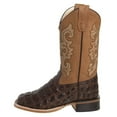 thumbnail image 3 of Old West Children's Faux Horn Back Gator Print Boots, 3 of 5