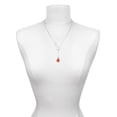 thumbnail image 3 of Delight Jewelry Silvertone 3-D Red and White Mushroom Silver tone Elegant Infinity Lariat Necklace, 3 of 4