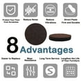 thumbnail image 6 of Unique Bargains 1 1/8' Self-stick Round Non-slip Felt Pads Floors Protect Brown 40 Pack, 6 of 7