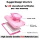 thumbnail image 3 of Pzoz Funda para niños compatible con Apple Ipad Mini 4 5 7,9 pulgadas, Eva a prueba de golpes, mango giratorio, soporte plegable, funda protectora resistente para niños y niñas, 3 of 3