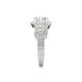 thumbnail image 5 of 1.76 CTW DEW Round Near-Colorless Moissanite Halo Engagement Ring in White Gold, 5 of 7
