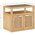 thumbnail image 3 of Meridian Furniture Cole Natural Night Stand, 3 of 13