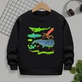 thumbnail image 6 of Bnwani Toddler Boys Sweatshirt Crew Neck Long Sleeve Winter Warm Sweatshirt Printed Pullover, 6 of 8