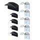 thumbnail image 1 of Ganchos adhesivos para sombreros para pared (paquete de 10), diseño minimalista de perchero, sin perforación, perchas para sombreros de sujeción fuerte, 1 of 5
