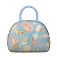 thumbnail image 2 of Starfish Pattern Meal Containers: Ocean Life Lunch Box & Cooler Tote Bag, Insulated Reusable Leakproof for Work Office Travel, Soft with Pockets, 2 of 4