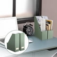 thumbnail image 7 of Sage Green Magazine File Holder Set Of 6 Sturdy Cardboard Desk Organizer With Gold-Tone Label Slots For Home Office Bookshelf, 7 of 7