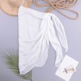 thumbnail image 7 of YOTMKGDO Swim Skirt, Women Beach Sarongs Sheer Cover Ups Mesh Bikini Wrap Skirt For Swimwear, White, 7 of 7