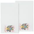 thumbnail image 2 of Linum Home Textiles 2-Pieces Tropical Fish Turkish Cotton Bath Towels, 27" x 54", White, 2 of 4