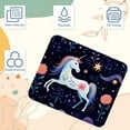thumbnail image 3 of Unicorn Printed Square Desk Pad Mouse Pad Desk Mat Non-Slip Rubber Bottom – 8.3x9.8 Inch – Suitable for Office and Gaming, 3 of 6