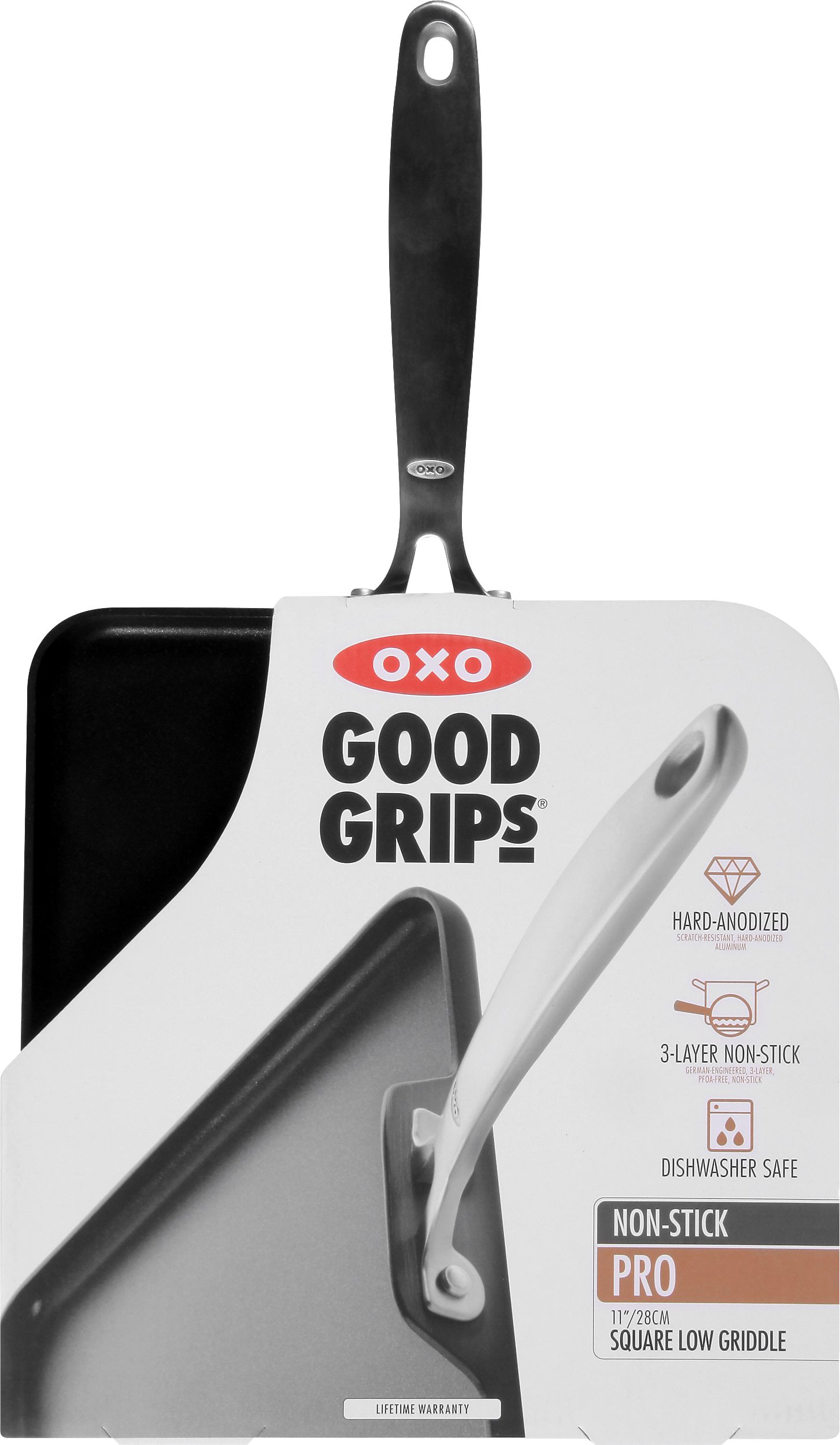 oxo good grips non-stick pro dishwasher safe 11 square griddle