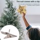 thumbnail image 5 of Wosthever 15/5 uds, polvo de brillo de flores artificiales de Navidad, adornos de árbol de Navidad DIY, flores falsas, decoraciones de Año Nuevo de Kits de decoración para fiestas oro 15PCS, 5 of 6