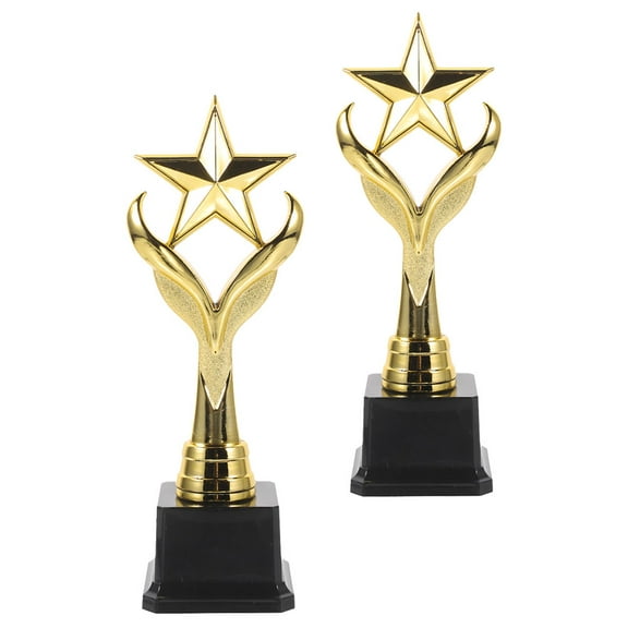 unbranded 2pcs Star Trophy Awards Plastic Trophies for Kids Competitions Achievements Parties Celebrations School Events Sports Tournaments