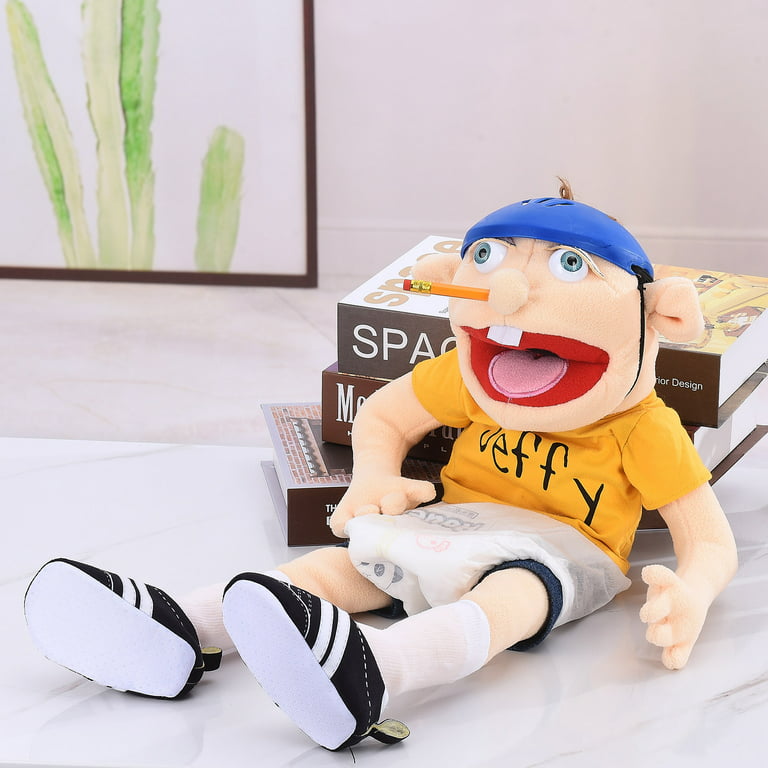 Jeffy Puppet Plush Toy Doll, 60cm Hand Puppet,Mischievous Funny