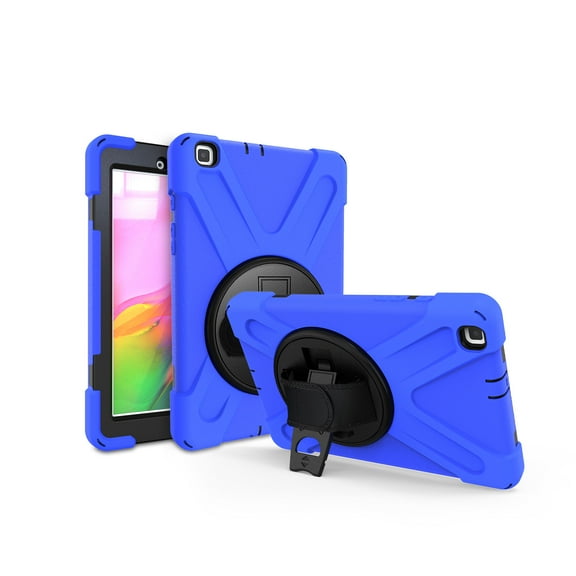 Galaxy Tab A 8.0 Case 2019, SM-T290/T295 Case, [Hand Strap] 360 Degree Rotating Kickstand Full-Body Impact Resistant Cover for Samsung Galaxy Tab A 8.0 Inch 2019 (SM-T290 /SM-T295),Blue