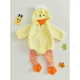 thumbnail image 4 of Michellecmm  Toddler Fleece Animal Romper with Stripe Pants Duck Custume, 4 of 9
