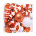 thumbnail image 1 of Advancent Juego de bolas colgantes con forma de corazón, decoraciones festivas, adornos, regalos pensativos, juego de bolas colgantes, Feliz Kits de decoración para fiestas bronce, 1 of 6