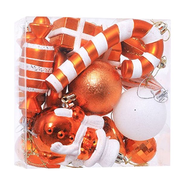 Advancent Juego de bolas colgantes con forma de corazón, decoraciones festivas, adornos, regalos pensativos, juego de bolas colgantes, Feliz Kits de decoración para fiestas bronce