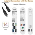 thumbnail image 4 of 1m Lightning Extension Cable for iPhone iPad, iPhone Extension Cable Apple MFI Certified Female to Male Connector Pass Audio Video Music Data Transfer, 4 of 5