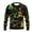 Green, variant on Mens Hoodie Sweatshirt Long Sleeve Christmas Striped Santa Round Neck Sweater Mens Athletic Tops,Black,L