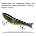 thumbnail image 3 of Bassdash SwimShad Glide Baits Jointed Swimbait Bass Pike Salmon Trout Muskie Fishing Lure 4.5in /18.5g, 3 of 7