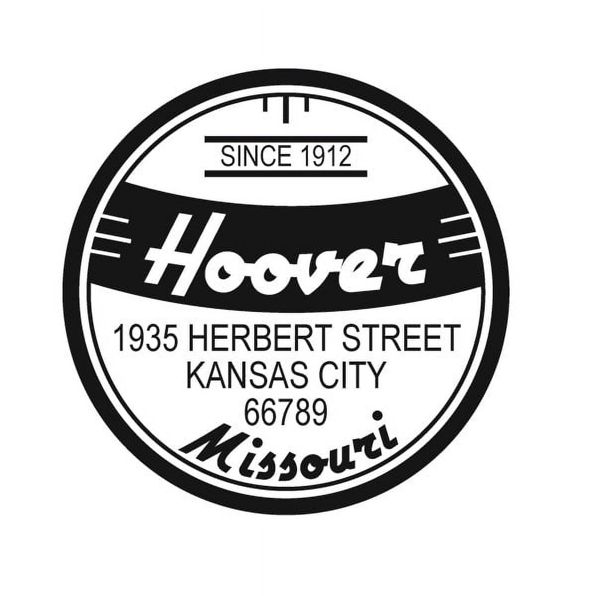Personalized Round Self-Inking Rubber Stamp - The Hoover