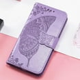 thumbnail image 6 of for Moto G Play 2024 Phone Case Wallet,Women Butterfly Embossed PU Leather Kickstand Card Holder Slots Wrist Strap Flip Cover Purse for Motorola Moto G Play (2024) (Lavender), 6 of 14