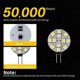 thumbnail image 3 of 10x G4 LED Bulb DC 12V Non Dimmable White 6000K Light Bulb Replacement 20W Halogen Lamp, 3 of 5