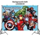 thumbnail image 4 of Decoración de cumpleaños de Los Vengadores para niños, vajilla desechable, fondo 3D de SpiderMan, globo de Iron Man, suministros de fiesta de superhéroes, 4 of 5