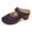 A Blue, variant on Women's Sandals Closed Toe Sandal Dressy And Casual Shoes Flat Wedge Backless Shoes Casual Daily Wear Black 42